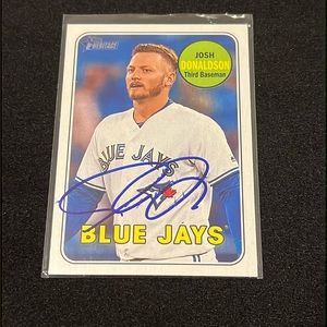 2018 Topps Heritage Baseball - Josh Donaldson - Autographed Card